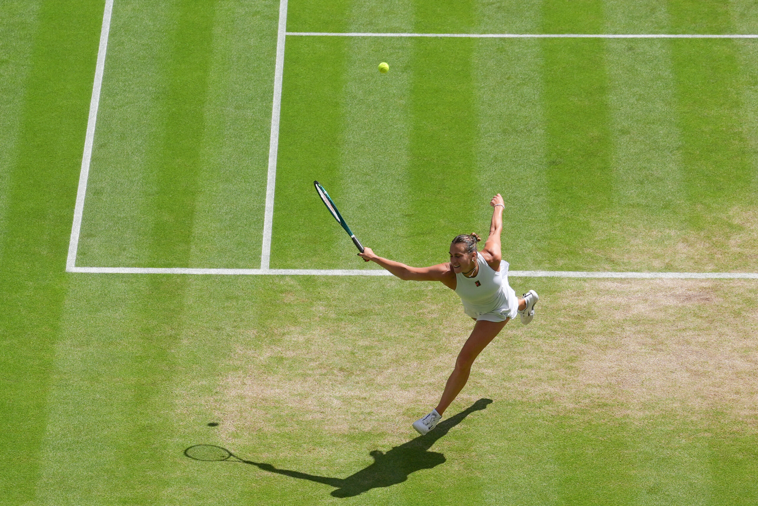 Aryna Sabalenka of Belarus in quarter final Wimbledon