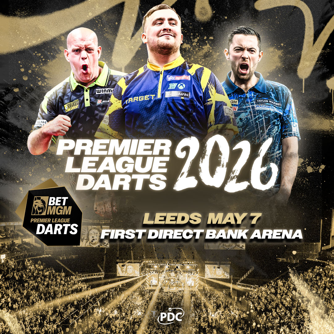 Premier League Darts - Leeds: Thursday 7th May 2026 1 Premier League Darts Leeds 2026 Official Hospitality