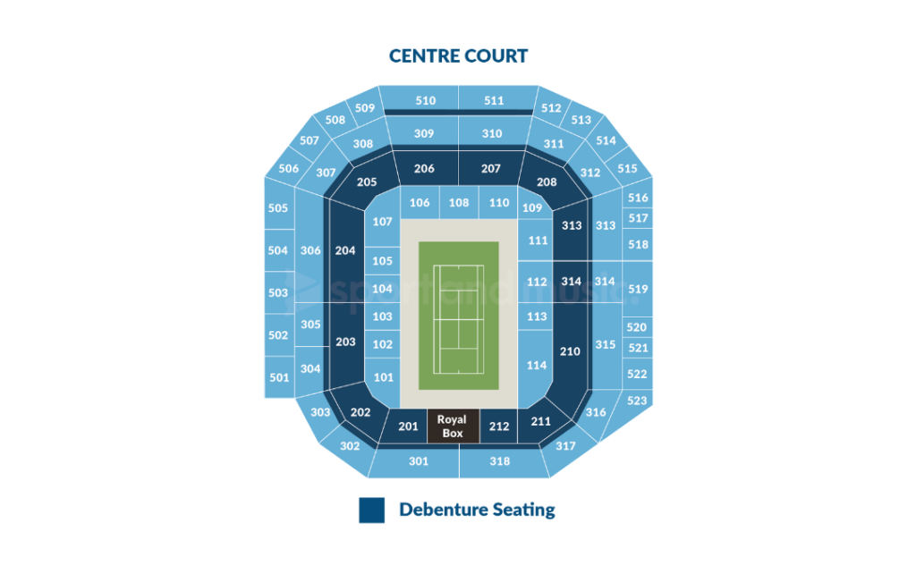 Wimbledon Centre Court Seating Map 1