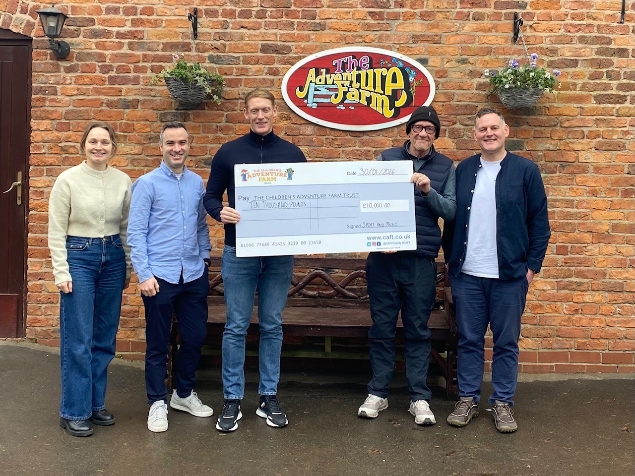 CAFT Charity - Cheque Presentation