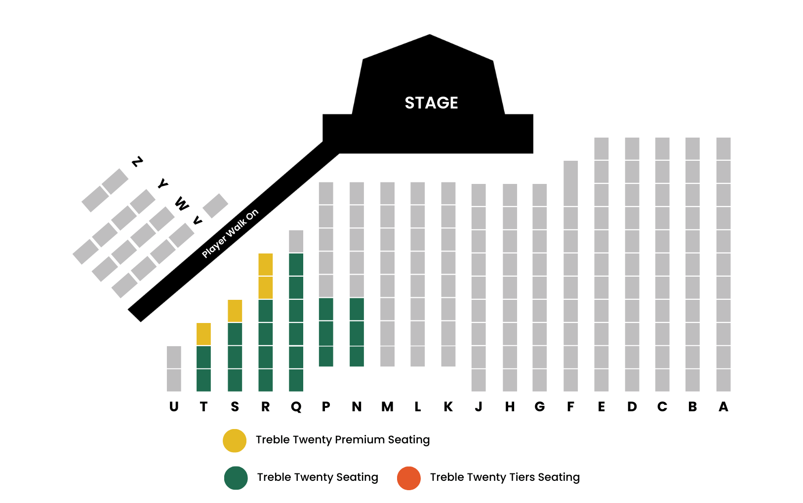 Darts - World Matchplay - Seating Plan