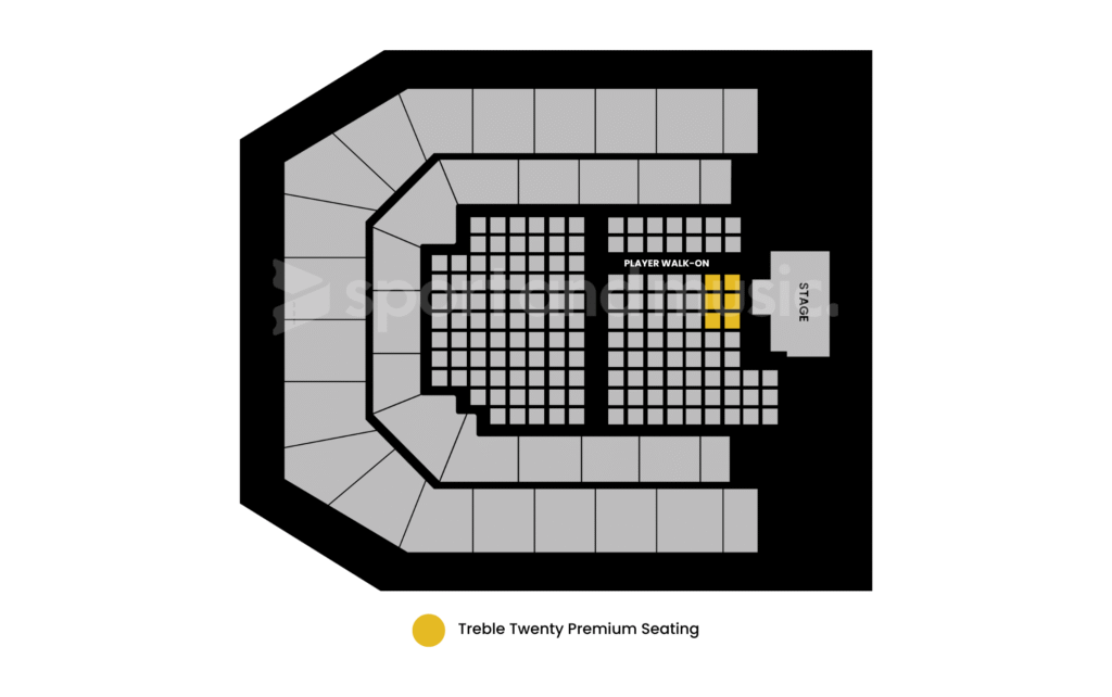 Premier League Darts Seating Map Treble Twenty Premium Seating