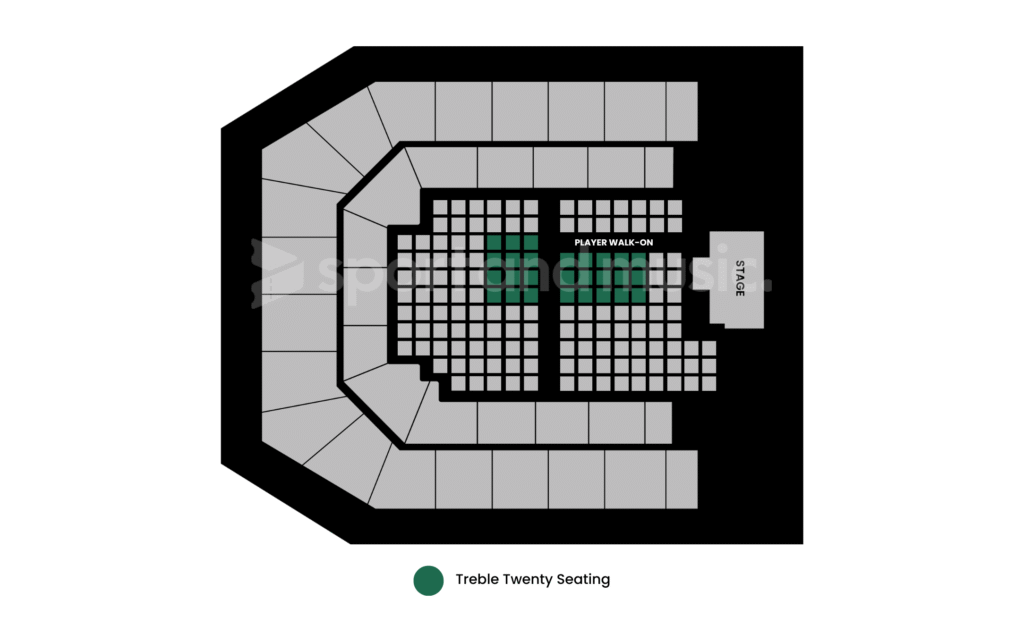Premier League Darts Seating Map Treble Twenty Seating